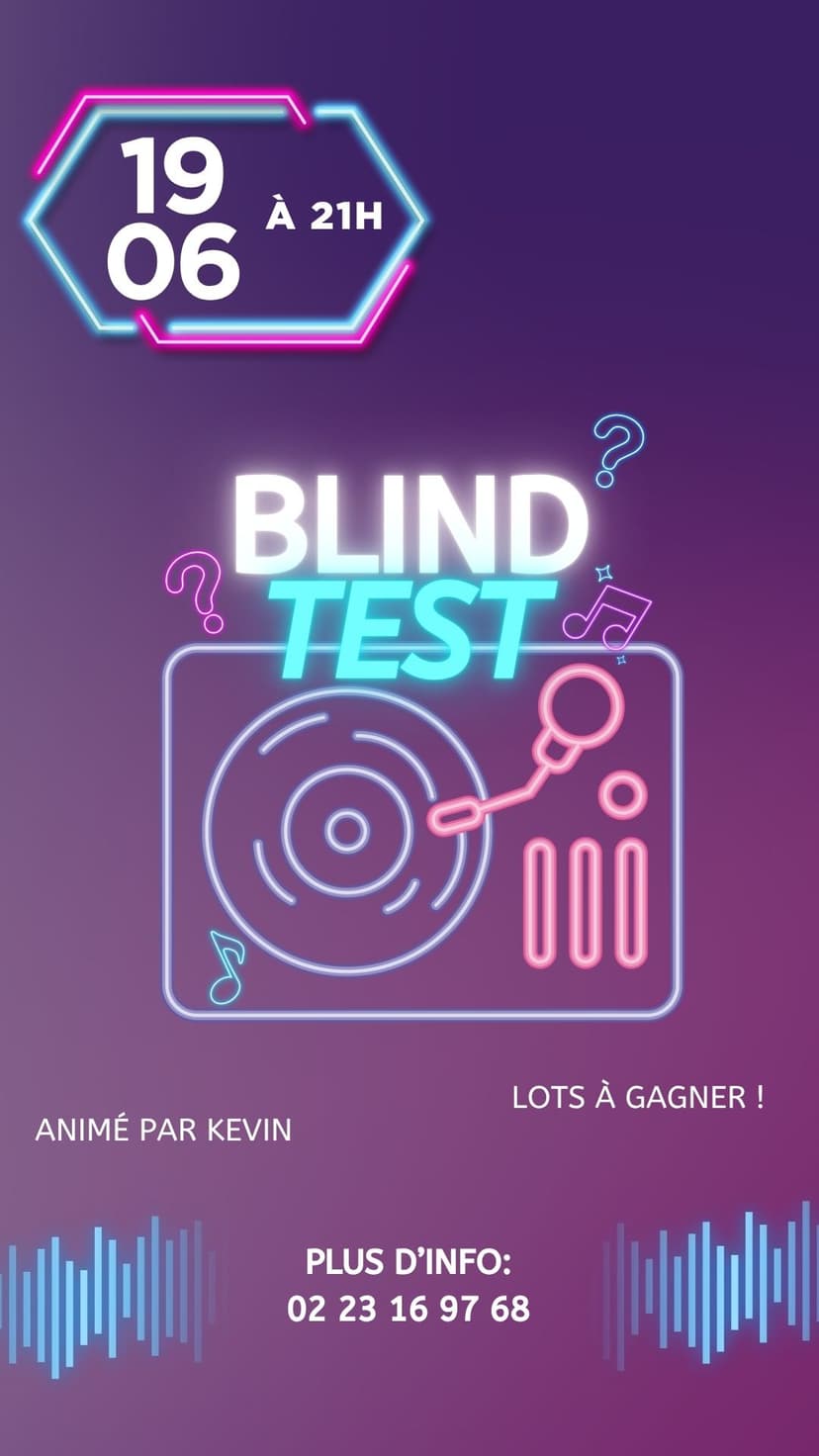  Soirée Blind Test ! 