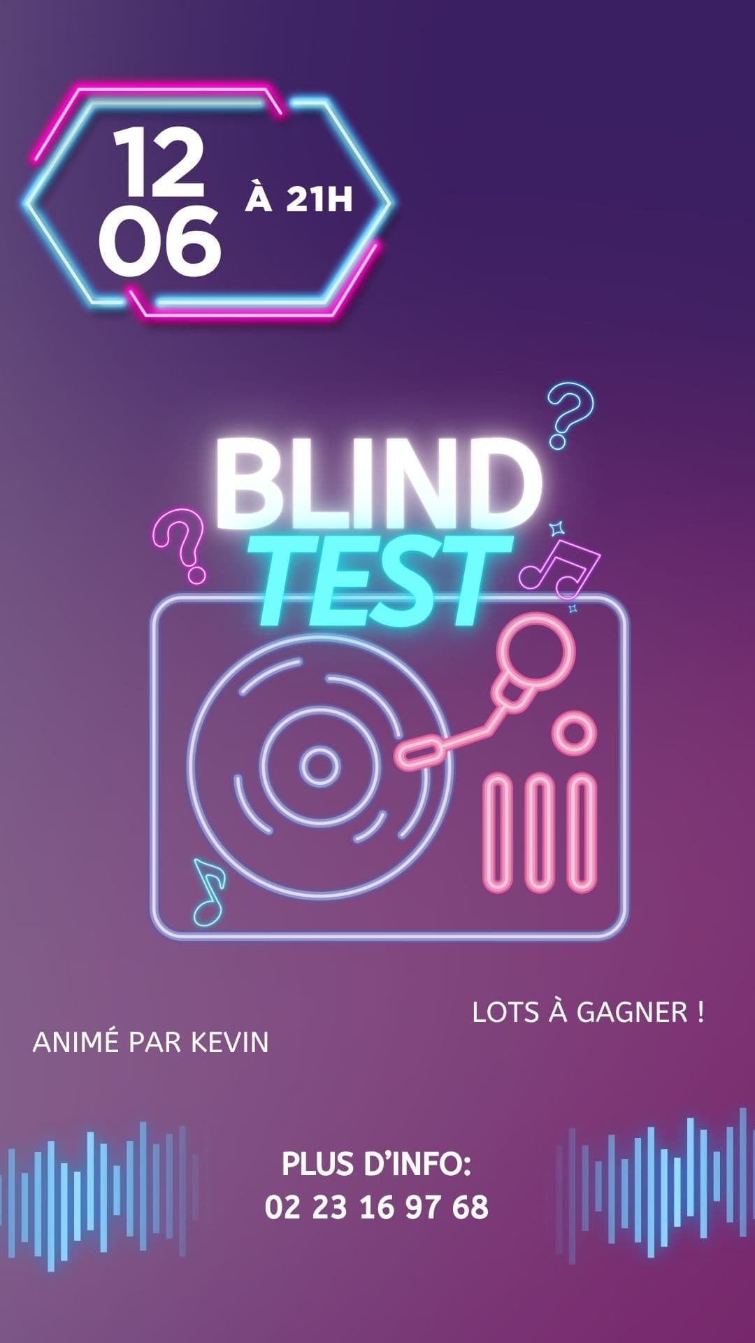 soirée Blind Test by Kevin