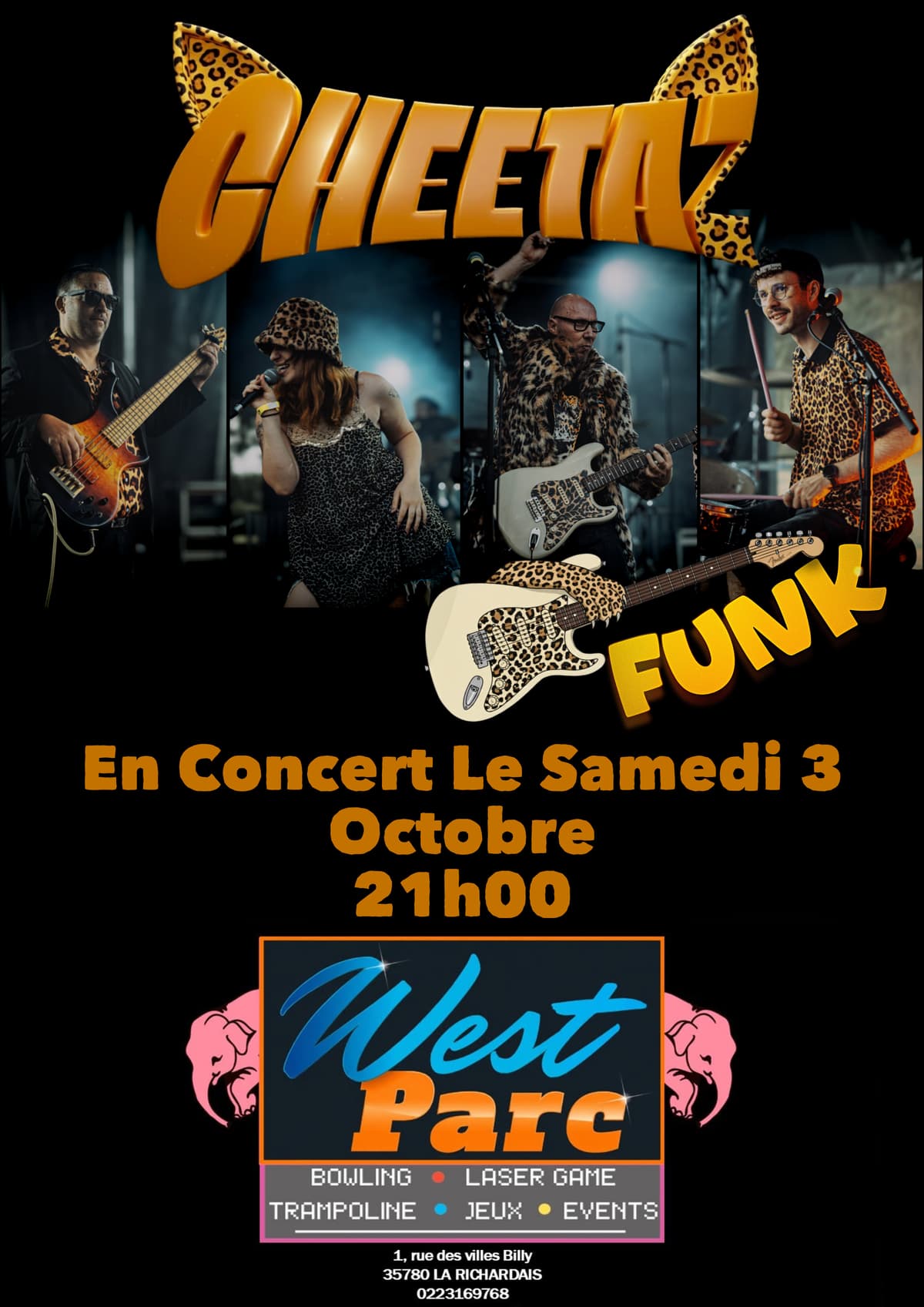 concert avec "CHEETAZ"  FUNK 🎶